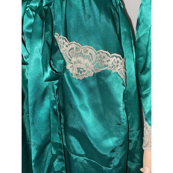 Victoria's Secret Victorian Robe Emerald Green - Picture 6 of 11